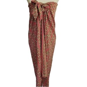 Bianca Coletti Silk Strapless Dress/Cover Up